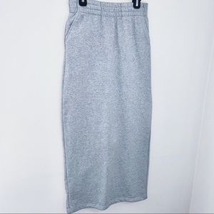 Sweater material long skirt